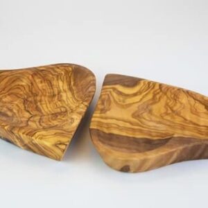 Holz Servierteller Herzform 2x Olivenholz Qualität빙글보기