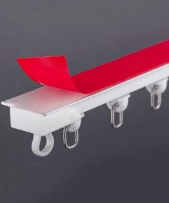 Selbstklebende Gardinenstange ohne Bohren für Wohnzimmer und Schlafzimmer - 4,3 m - einfache Installation - vielseitige
