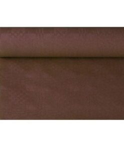 Papstar Damastgeprägte Papiertischtuch 8m x 1,2m - Ideal für Buffets und Empfänge - Einwegtischdecke - Großformatig - Ho