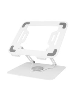 Ergonomischer Laptop-Halter für Homeoffice und Schreibtisch – Política für Perfekte Postur, 360° Drehung & Holstbarkeit