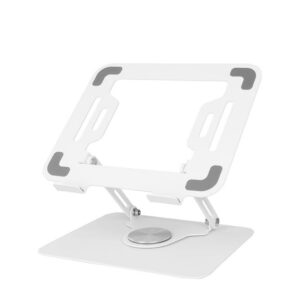 Ergonomischer Laptop-Halter für Homeoffice und Schreibtisch – Política für Perfekte Postur, 360° Drehung & Holstbarkeit