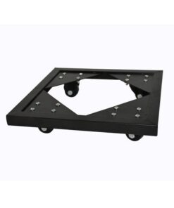 Casaflora ultrastarke Pflanzenroller für Pflanzkübel - passend für Kübel von eastwest - Massivmetall, schwarz - 32x32x6