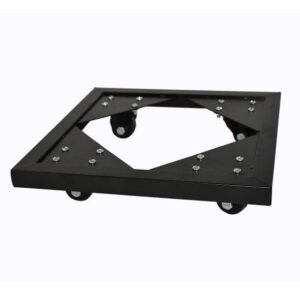 Casaflora ultrastarke Pflanzenroller für Pflanzkübel - passend für Kübel von eastwest - Massivmetall, schwarz - 32x32x6