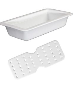 Holst Porzellan GN 1/3 Abtropfset Weiß 65 mm 2-tlg. 26,5x32,5x6,5 cm Gastro Profi