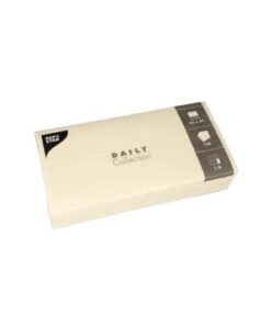150 DAILY Collection Champagne Servietten 32 cm x 32 cm 1/8 Falz