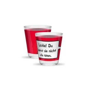 Sheepworld 42666 Schnapsglas für Anwender im Büro mit moderne Gestaltung und praktische Größe 110ml