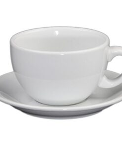 Holst Porzellan Milchkaffee-Set Palermo weiß 0,35 l mit UTA 116 16x16x8 cm