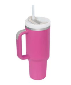 TUMBLERRY H|0 Rot Vakuumisolierter Edelstahlbecher für Heiße und Kalte Getränke Reiseflasche Auto-Kaffeetasse 1200 ml Mi