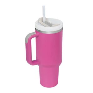 TUMBLERRY H|0 Rot Vakuumisolierter Edelstahlbecher für Heiße und Kalte Getränke Reiseflasche Auto-Kaffeetasse 1200 ml Mi