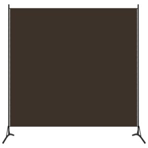 vidaXL Freistehender Raumteiler Braun 175x180cm Für Zimmertrennung und -organisation in der Kleidervorrichtung