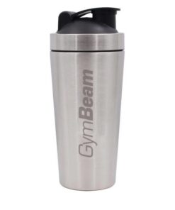 GymBeam Edelstahl Protein Shaker - 750 ml, BPA-frei, mit Messskala & Mixsieb - langlebig, geruchsneutral, spülmaschineng