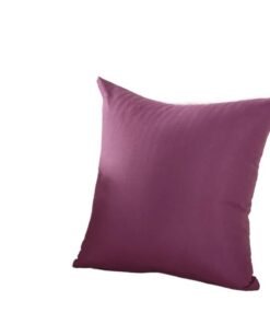 Satin Kissenbezug, einfacher einfarbiger Kissenbezug, Schwarz, Weiß, Grau Satin Kissenbezüge, bunter Kissenbezug (Purp