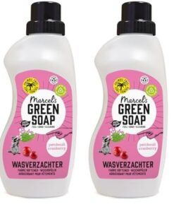 Marcel's Green Soap Weichspüler Patchouli & Cranberry - Frei von Plastik und Palmöl - 100% umweltfreundlich - 100% vegan
