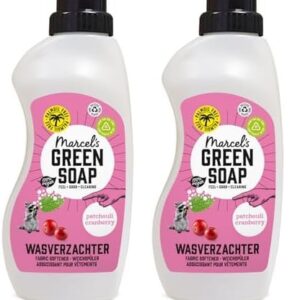 Marcel's Green Soap Weichspüler Patchouli & Cranberry - Frei von Plastik und Palmöl - 100% umweltfreundlich - 100% vegan