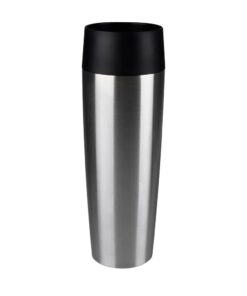Emsa 515614 Classic Grande Thermobecher, 500ml, hält 6h heiß und 12h kalt, Edelstahl, Easy Quick-Press-Verschluss