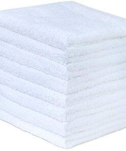 8er-Pack Frottier-Handtücher 100% Baumwolle 50x100 cm Weiß