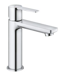 GROHE Lineare Waschtischarmatur, wassersparend, langlebige Oberfläche, einfache Installation, chrom, 18cm hoch, 23106001