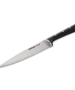 Tefal Ice Force Kochmesser - Korrosionsschutz und Handschutz für Edelstahlmessern, 20 cm Klinge, schwarz, K23202