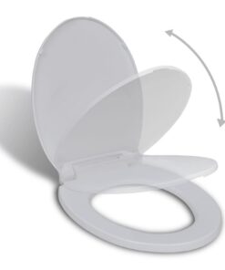 ANGYANG Absenkbarer Klobrille Toilettensitz Weisslich für bequeme Hygiene im Badezimmer | ANGYANG Absenkbarer Toiletten