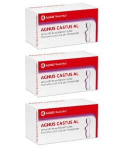 Rythmusstörungen von Regel: Agnus Castus AL (3x 100St) - Naturheilmittel zur Regelmäßigkeit des Menstruationscyklus