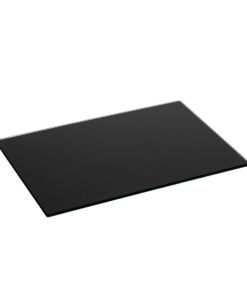 Harbour Housewares Glas-Schneidebrett 30x20 cm Schwarz - Küchenschutz zum Kochen & Gemüseschneiden