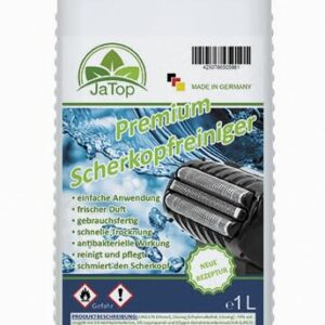 JaTop Scherkopfreiniger 1000ml Nachfüllflüssigkeit Braun CCR + gängige Kartuschen Reinigungskartuschen