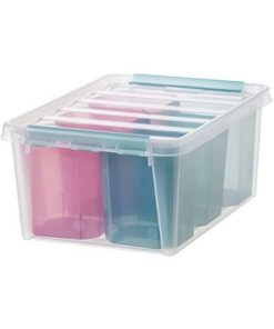 SmartStore Colour Aufbewahrungsbox 14 L - Transparenz, Stapelbarkeit und BPA-frei – Ideale Einzelbox für Lebensmittel –