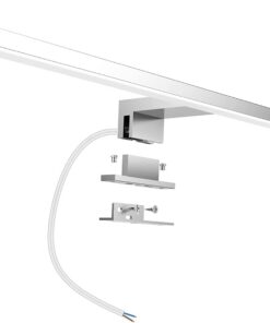 Aogled LED Spiegelleuchte Badezimmer 10W 820LM 60 cm 230V 4000K, 3-in-1 Klasse II Bad Spiegellampe, Kein Flimmern Badlam