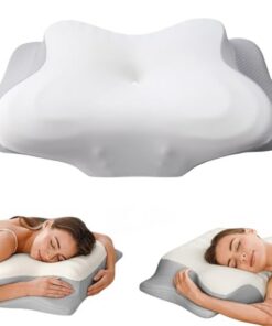 Seladi Airflow Pro Schlafapnoe Kissen - Orthopädische Nackenunterstützung gegen Schnarchen - Waschbar & Abnehmbar (Weiß)