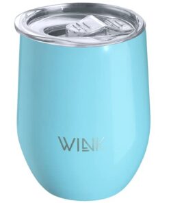 WINK Thermobecher Edelstahl 350ml - Hält heiß & kalt lange, BPA-frei, Auslaufsicher - To Go Kaffeebecher mit Isolierung
