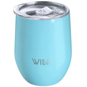 WINK Thermobecher Edelstahl 350ml - Hält heiß & kalt lange, BPA-frei, Auslaufsicher - To Go Kaffeebecher mit Isolierung