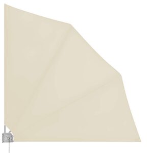 Detex® Balkonfächer Sonnenschutz Beige Wetterfest UV-beständig Faltbar