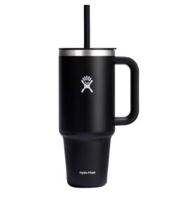 HYDRO FLASK Travel Tumbler Thermobecher 1180 ml mit verschließbarem Press-In-Strohhalmdeckel - Edelstahl - Doppelwandige