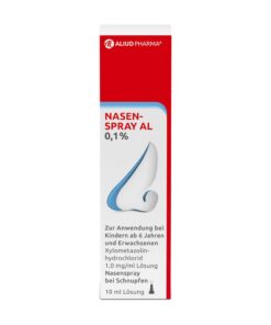 ALIUD PHARMA Nasenspray AL 0,1 %: Abschwellende Wirkung für verstopfte Nase bei Schnupfen - fürAdulten- bei Hausarbeiten