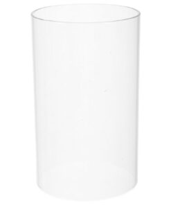 Zylindrischer Windlicht Glaszylinder aus Klarem Glas 9X15cm Dekorativer Kerzenschirm für Tischdeko und Wohnaccessoire oh