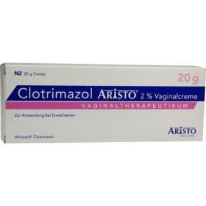 CLOTRIMAZOL Aristo 2% Vaginalcreme für Frauen im Alter gegen Schleimdrusenmykeose und Reizung 20g