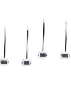 YARNOW Bodendetektor - Bodenfeuchtigkeitssonde + Temperaturmessgerät + Pflanzthermometer Edelstahl Weiß