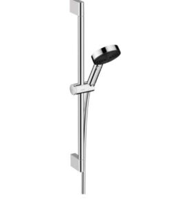 Hansgrohe Duschset Pulsify Select S - Verstellbarer Duschkopf mit 3 Strahlarten für Relaxation und Chrom-Tonauswahl