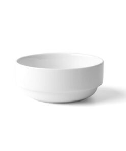 Runde Porzellan-Schale 12 cm stapelbar – platzsparend für Küche & Tisch