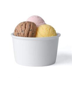 Holst Porzellan Eisbecher 6er Pack ES 301 Gelateria weiß 0.3l 10cm
