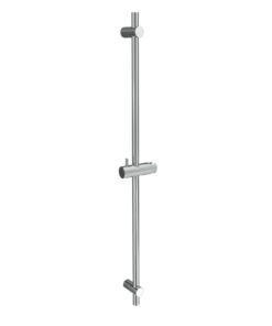 Edelstahl Duschstange 90cm, DETBOM Variable Wandbefestigungen, Anpassung an Bestehende Bohrlöcher, 360°Drehbar und Verst