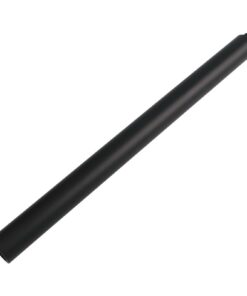 Duschverlängerung für Badewanne - 30 cm runde Edelstahl-Verlängerungsstange Schwarz, kompatibel mit 18 mm Duschsystemen,