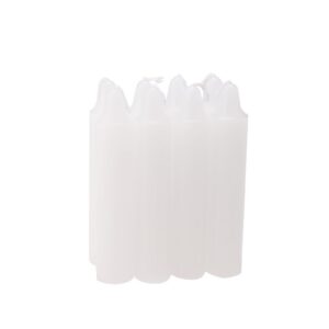 Kurze Stabkerzen Weiß 8 Stück Notfallkerzen 2,1 x 10,8 cm