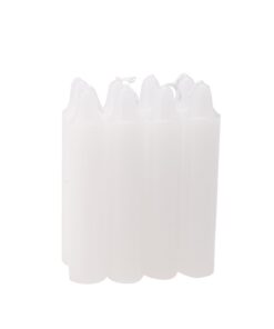 Kurze Stabkerzen Weiß 8 Stück Notfallkerzen 2,1 x 10,8 cm