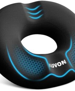 AUVON Hämorrhoiden Sitzkissen Orthopädisch Doppelt-U-Form + Oberschenkel-Entlastung Bürostuhl Auto Steißbein-Entlastung