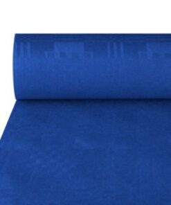 Neu Dunkelblaue Damast Tischdecke für Wohnzimmerset | Neu Dunkelblaue Damastprägnte Tischdecke 50x1m | Neu Wohnzimmerti