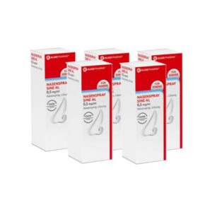 Sine-Al-Nasenspray 0,5 mg/ml für Schnupfen (5x10ml) - Salztoleranter, langes Wirkungszeithorizon