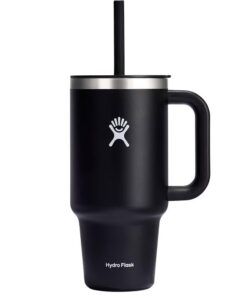 HYDRO FLASK Thermobecher 946 ml (32 Oz) mit Spritzwassergeschütztem Deckel und Press-In-Strohhalm für Outdoor- Aktivität