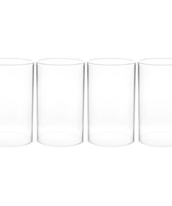 IMIKEYA Glaszylinder ohne Boden 7 cm Durchmesser Ersatze für Windlichter und Kerzenhalter