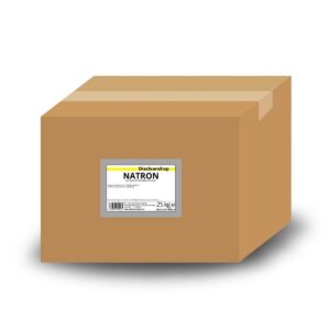 Natron 25 kg im Karton - pharmazeutische Qualität - Hausmittel zum Backen, Reinigen, Baden, Gerüche Neutralisieren & DIY